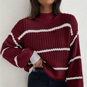 Mock neck sweater